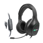 102DB Wired Computer Headphone With Mic USB Led Light